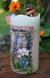 Patriotic Primitive Candle LED