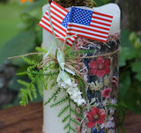 Patriotic Primitive Candle LED