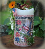 Patriotic Primitive Candle LED