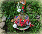 Patriotic Vintage Plate Graniteware Bowl with Flags
