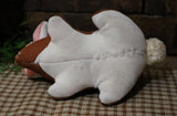 Amish Rabbit Handmade Basket Easter Gathering