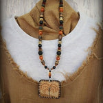 Autumn Tree of Life Primitive Necklace