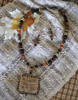 Autumn Tree of Life Primitive Necklace