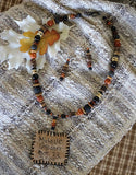Autumn Tree of Life Primitive Necklace