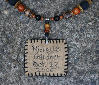 Autumn Tree of Life Primitive Necklace