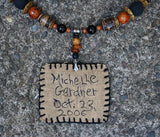 Autumn Tree of Life Primitive Necklace