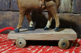 Hide Covered Horse Pull Toy Small