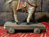 Hide Covered Horse Pull Toy Small