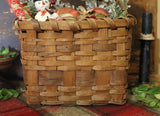 Holiday Winter Basket with Snowman Holly Muffin Greens