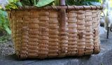Market Splint Patriotic Basket with Flowers and Flag
