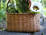 Market Splint Patriotic Basket with Flowers and Flag