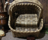 Amish Rabbit Handmade Basket Easter Gathering
