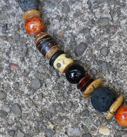 Autumn Tree of Life Primitive Necklace