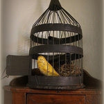 Bird Cage Tinsmith Made with Parakeet
