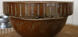 McCoy Stoneware Picket Fence Bowl Root Vegetables Grater
