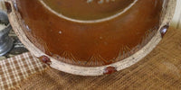 McCoy Stoneware Picket Fence Bowl Root Vegetables Grater