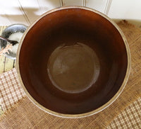 McCoy Stoneware Picket Fence Bowl Root Vegetables Grater