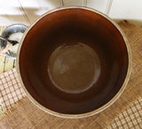 McCoy Stoneware Picket Fence Bowl Root Vegetables Grater