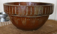 McCoy Stoneware Picket Fence Bowl Root Vegetables Grater