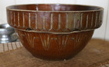 McCoy Stoneware Picket Fence Bowl Root Vegetables Grater