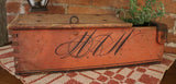 Valuable Box Salmon Paint Monogram Nice