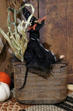 Early 19th Century Mortised Box Halloween Witch