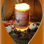 Carved German Breadboard and Turkey Candle Gathering