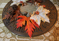 Carved German Breadboard and Turkey Candle Gathering