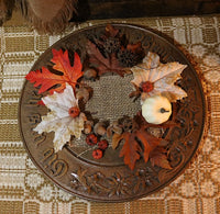 Carved German Breadboard and Turkey Candle Gathering