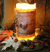 Carved German Breadboard and Turkey Candle Gathering