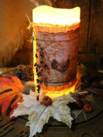 Carved German Breadboard and Turkey Candle Gathering