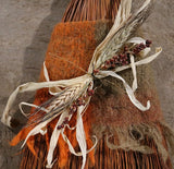 Hearth Broom Decorated for Autumn