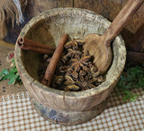 Mortar Early Black Ash Burl with Spoon