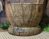 Mortar Early Black Ash Burl with Spoon