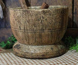 Mortar Early Black Ash Burl with Spoon