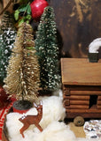 Cabin in the Woods Holiday Scene with Pantry Box Lid Base