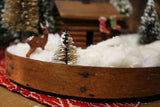 Cabin in the Woods Holiday Scene with Pantry Box Lid Base