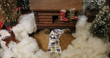 Cabin in the Woods Holiday Scene with Pantry Box Lid Base