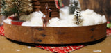 Cabin in the Woods Holiday Scene with Pantry Box Lid Base