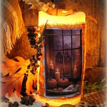 Candle Autumn Window LED