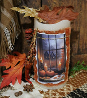 Candle Autumn Window LED