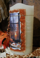 Candle Autumn Window LED