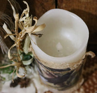 Candle Crow in Cornfield Autumn LED