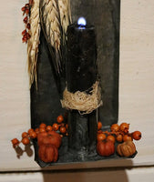 Tin Candleholder Wall Sconce Autumn Accents