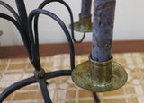 Trammel Heart Finial and Four Arm Candle Holder