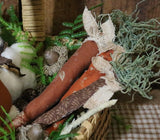 Amish Rabbit Handmade Basket Easter Gathering