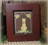 Cat Scherenschnitte Artist Signed S Gilpin