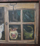 Cat in the Window Painting Charming