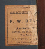 19th Century Folk Art Kittens on Branch Painting Ex Norman Rockwell Collection