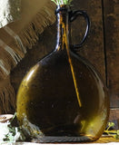 Chestnut Blown Amber Bottle c. 1850 - 1860